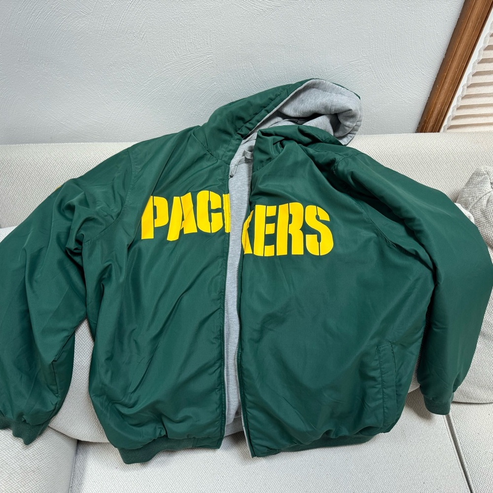 Green Bay Packers reversible zip up 3xl